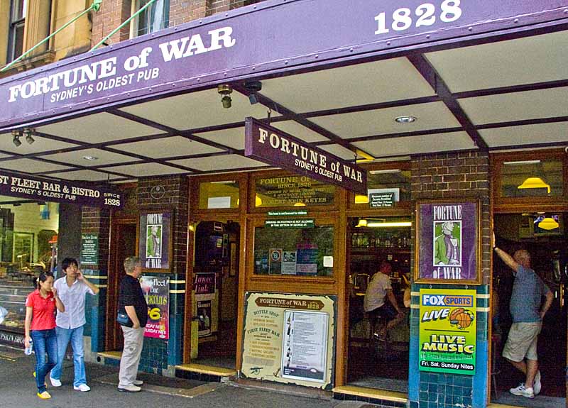 Fortune of War pub calims to be the oldest bar in Sydney