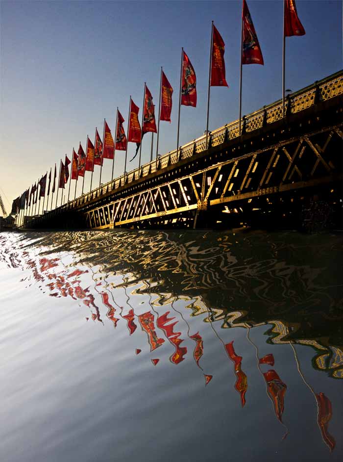 bridge with reflection