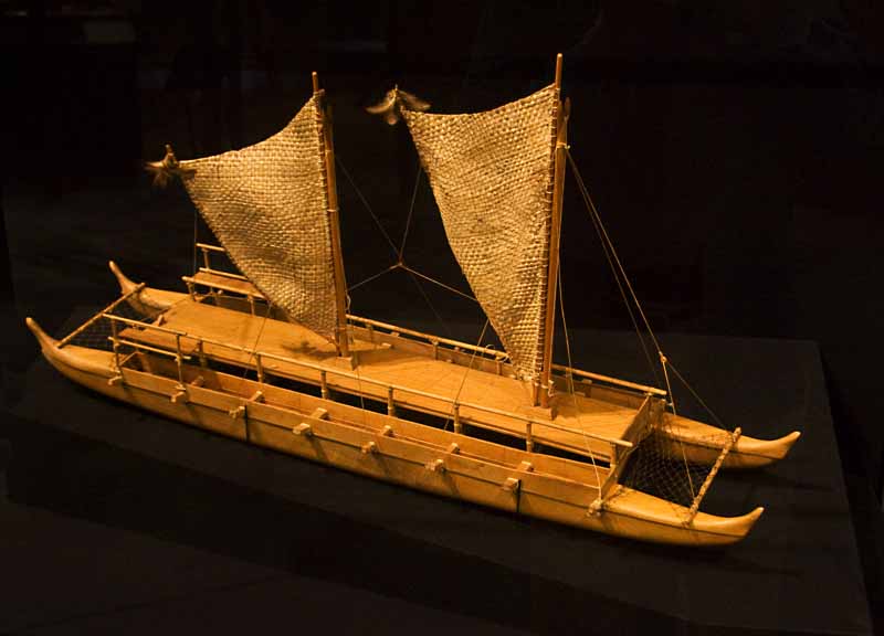 model seagoing canoe