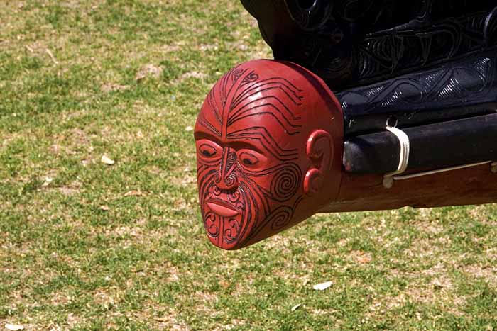 Maori war canoe